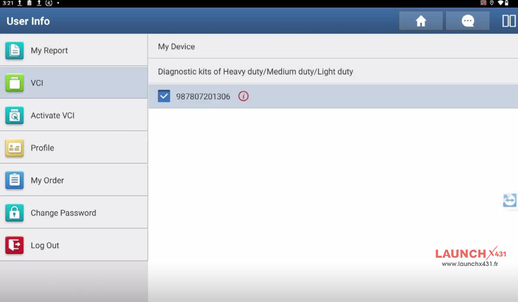 launch x431 and vci connector connection ways 2