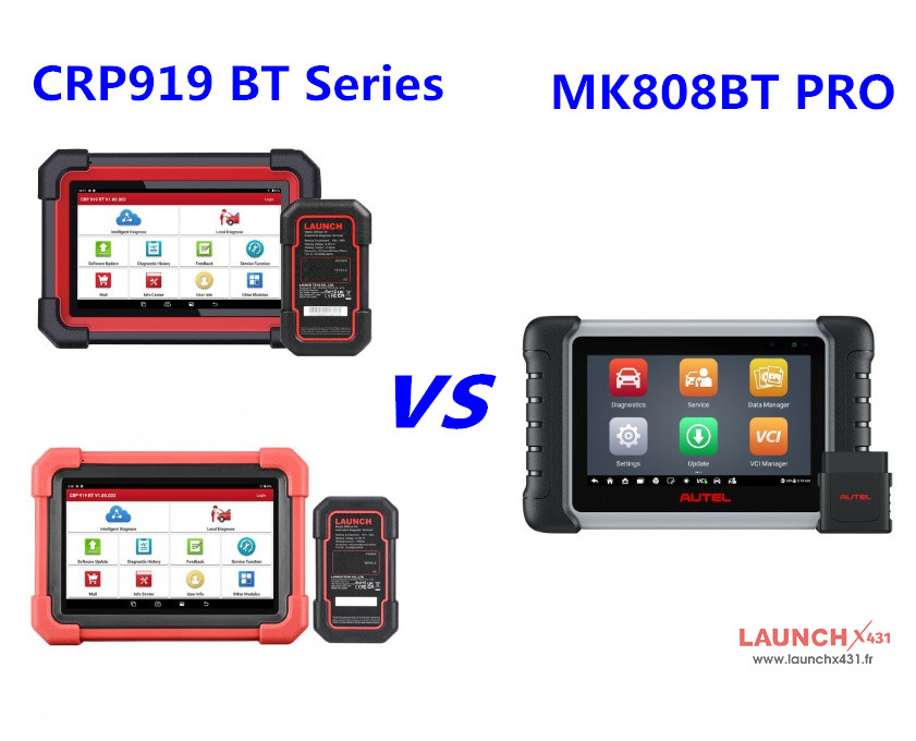 Launch X431 CRP919 BT Series VS Autel MK808BT PRO