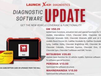 Launch X431 Update GM and MITSUBISHI Diagnostic Software