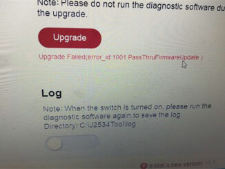 launch smartlink c update firmware failed –solution 1