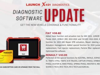 Launch X431 Update Diagnostic Software for FIAT and RENAULT