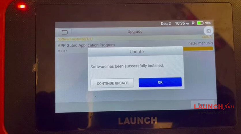 launch crp123x firmware v12.12 upgrade failure solution 2
