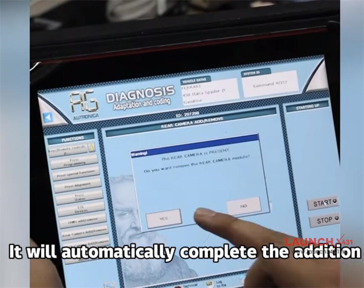 launch smartlink c install ferrari reversing camera 5 launch smartlink c install ferrari reversing camera 5