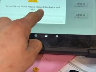 launch x431 device SN not found solution 2