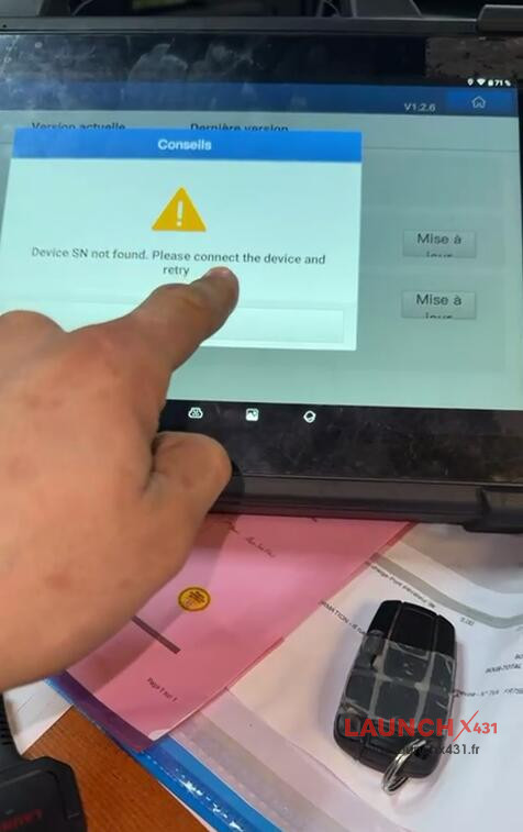launch x431 device SN not found solution 2 launch x431 device SN not found solution 2