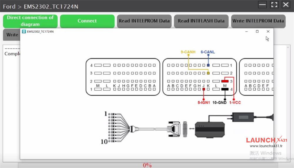 launch x431 ecu programmer clone ford ems2302 3