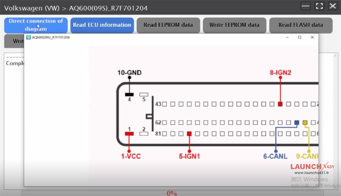 launch x431 x prog3 pc adapter clone vw aq600 3