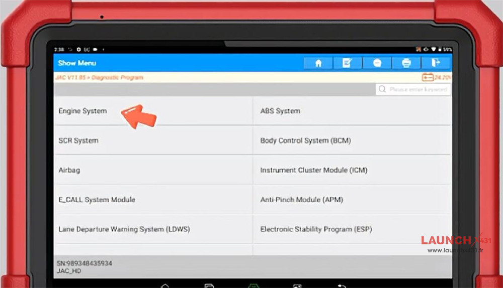 x431 pad v read write jac vin 3
