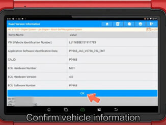 x431 pad v read write jac vin 7