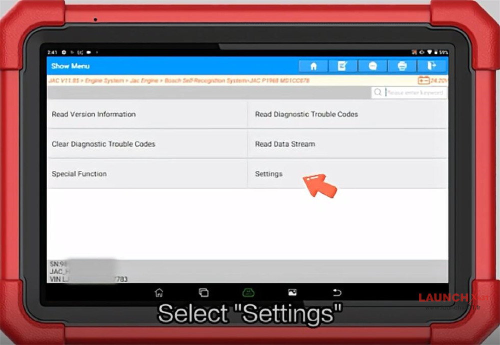 x431 pad v read write jac vin 8 x431 pad v read write jac vin 8