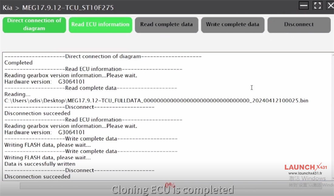 launch x431 ecu programmer clone kia meg17.9.12 7