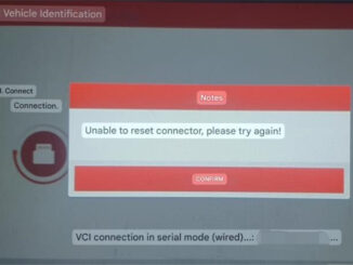x431 pros elite unable to reset connector solution 1