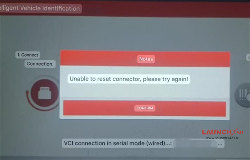 x431 pros elite unable to reset connector solution 1