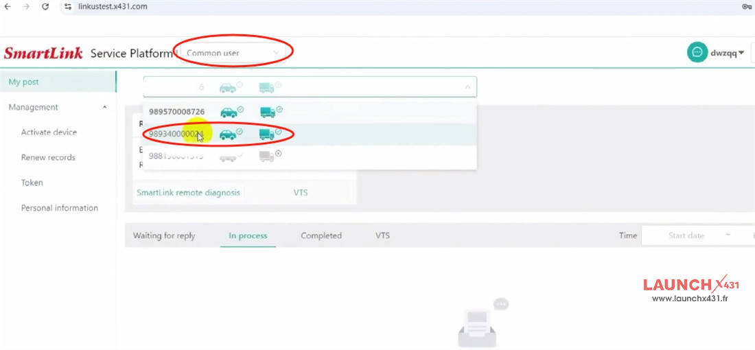how to use launch smartlink token 5