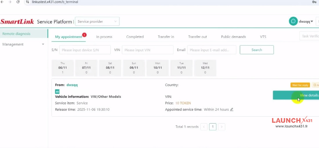 how to use launch smartlink token 9