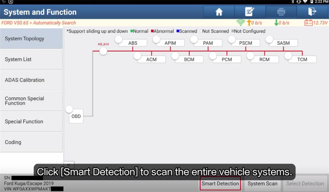 launch x431 clear ford kuga bcm crash data 3