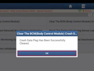 launch x431 clear ford kuga bcm crash data 9