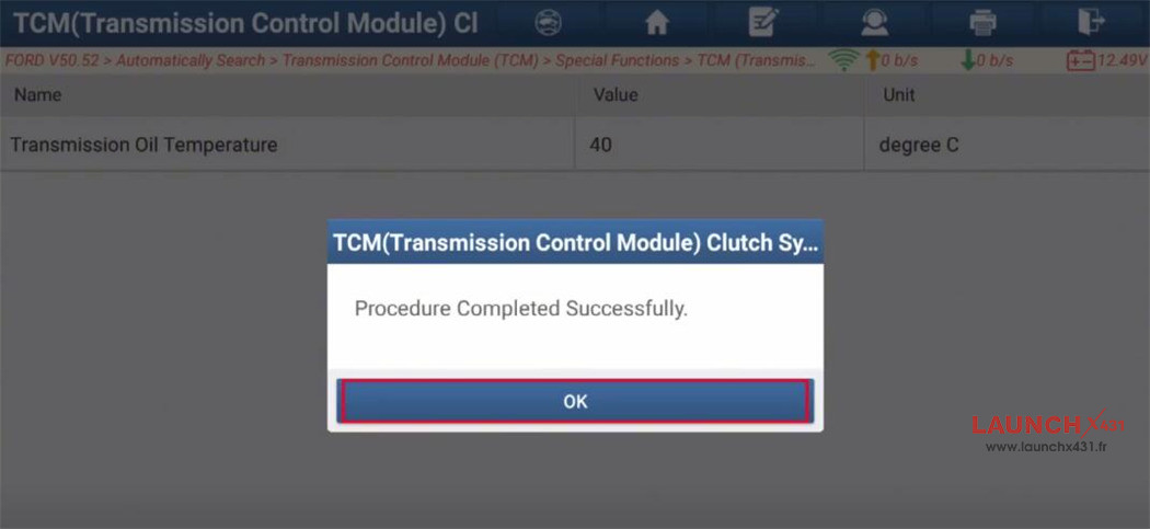 launch x431 learn ford fiesta tcm clutch 11