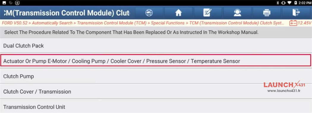 launch x431 learn ford fiesta tcm clutch 12