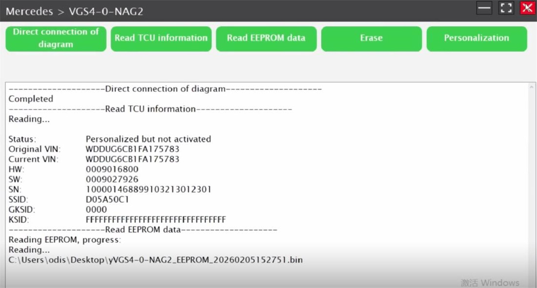 x431 ecu programmer wipe benz vgs4 0 nag2 5