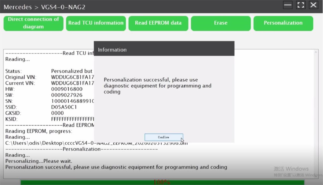 x431 ecu programmer wipe benz vgs4 0 nag2 7