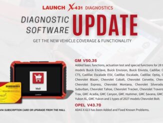 Launch X431 update GM and Opel