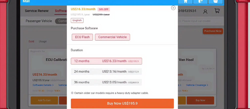 how to purchase and activate launch x431 ecu flashing 4