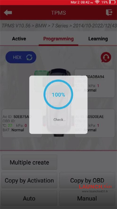 launch tpms 5011 v2 troubleshoot bmw 730li tire pressure 7