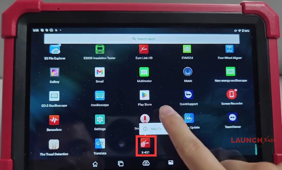 launch x431 accidental app deletion solution 2