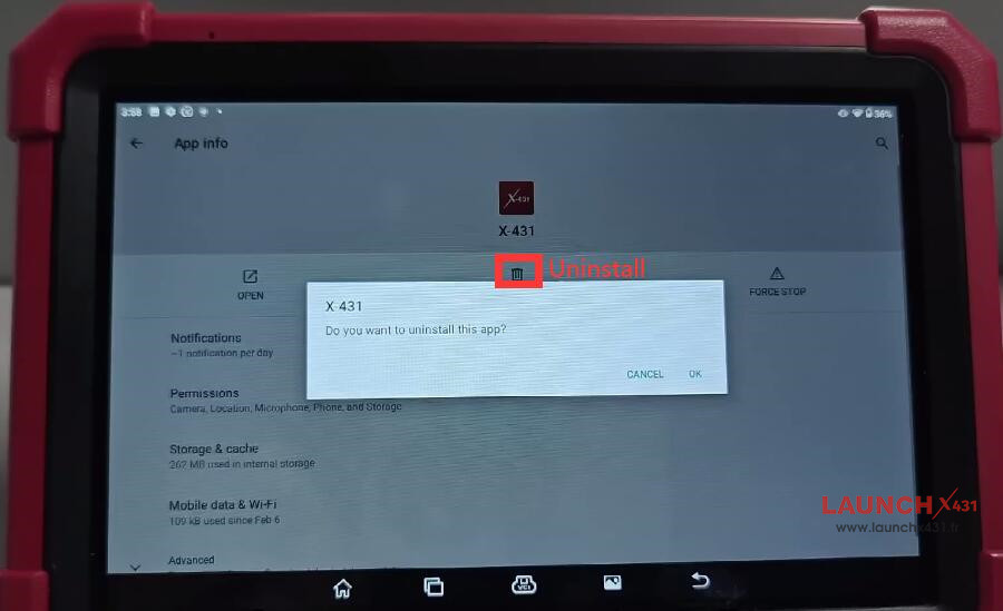 launch x431 accidental app deletion solution 3
