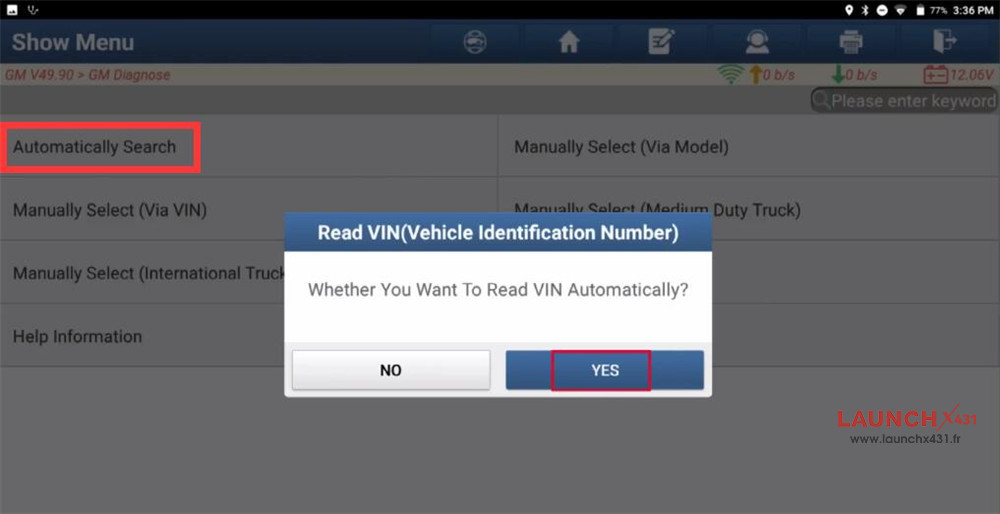 launch x431 reset cadillac air cleaner monitor 2