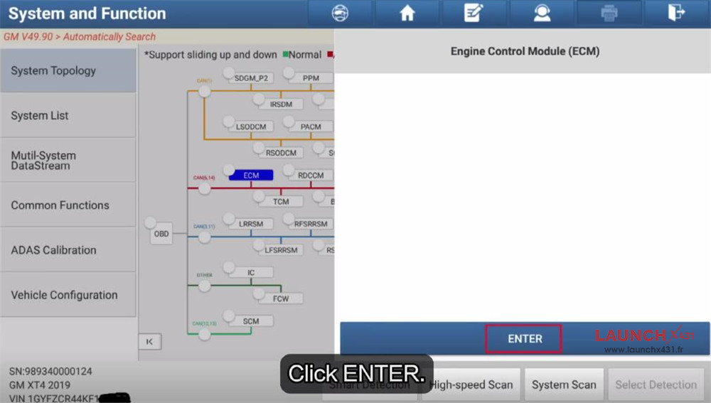 launch x431 reset cadillac air cleaner monitor 4