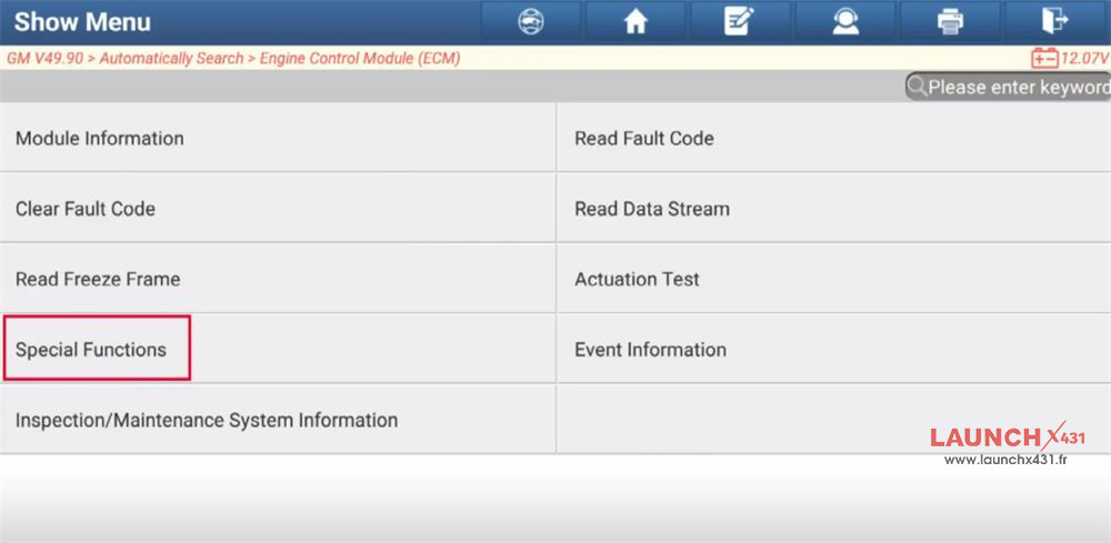 launch x431 reset cadillac air cleaner monitor 5