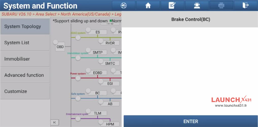 launch x431 subaru steering angle learning 5