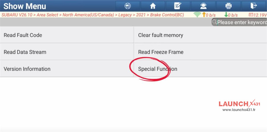 launch x431 subaru steering angle learning 6