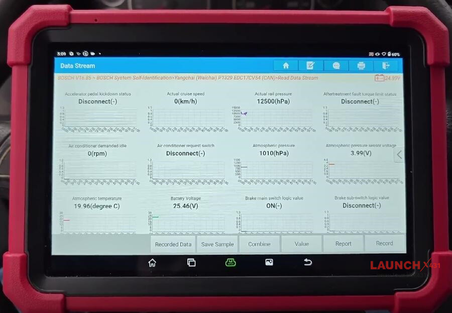 x431 v+ smartlink hd read jac dtc data stream 10