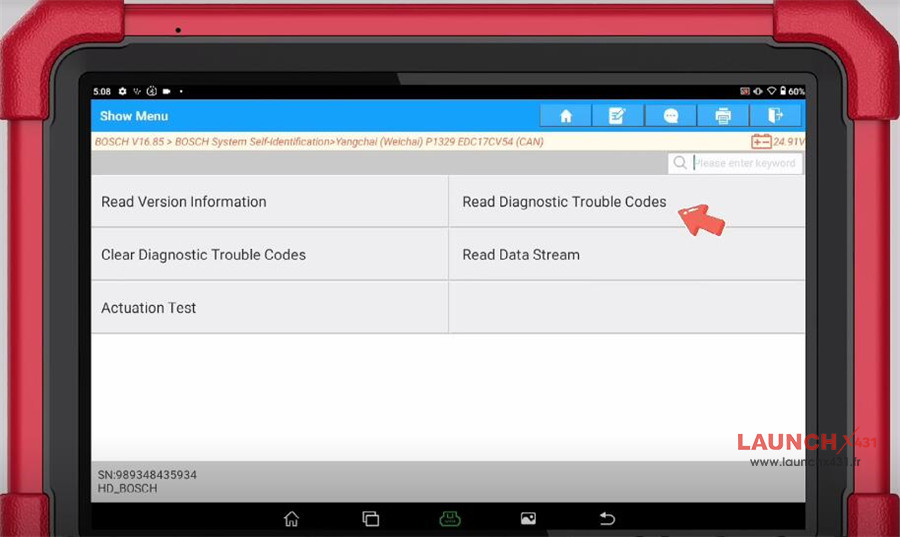 x431 v+ smartlink hd read jac dtc data stream 6