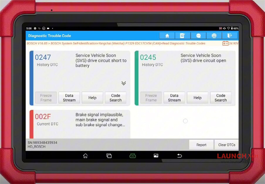 x431 v+ smartlink hd read jac dtc data stream 7