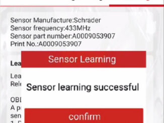 launch 5011 v2 replace benz tire pressure sensor 9