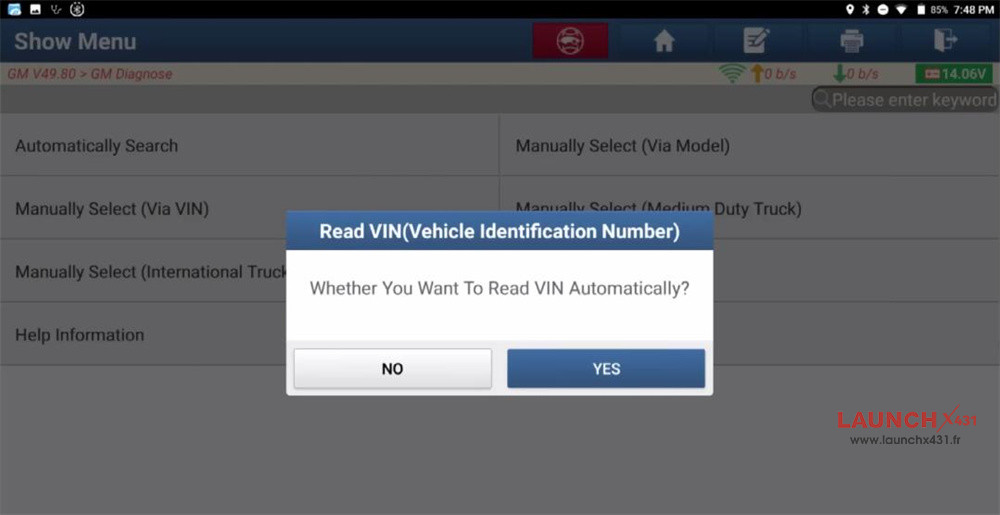 launch x431 gm suspension position sensor trim height 2