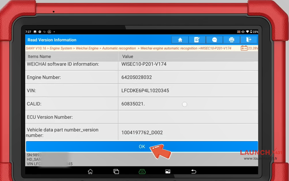launch x431 pad5 link hd test sany a c relay actuator 2