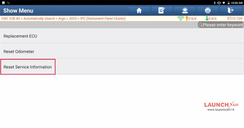 launch x431 reset fiat service information 10