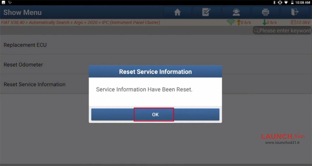 launch x431 reset fiat service information 13