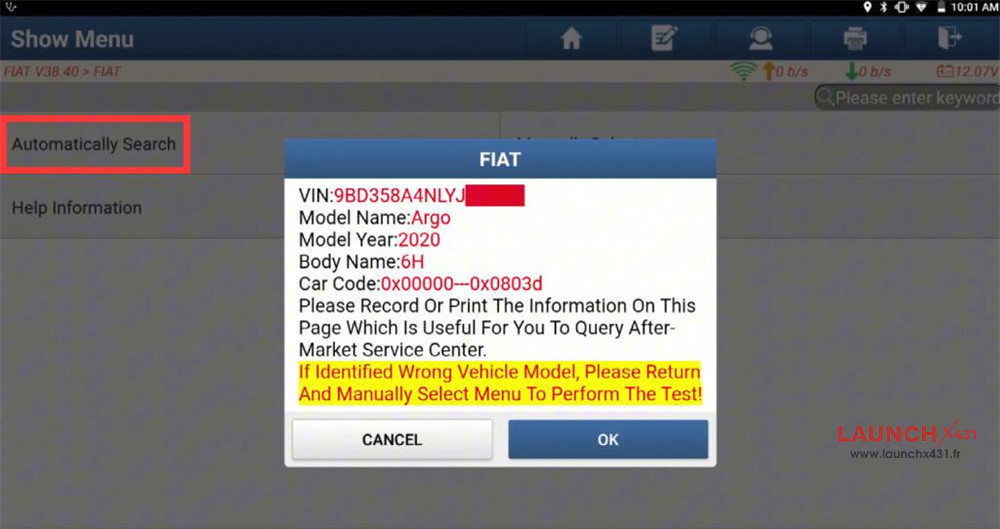 launch x431 reset fiat service information 2