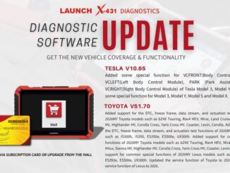 Launch X431 Update TESLA and TOYOTA Diagnostic Software