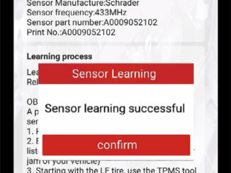 launch 5011 v2 replace benz amg gt tpms sensor 8