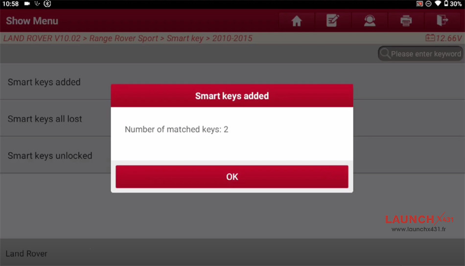 launch x431 immo plus add jaguar id49 smart key 8