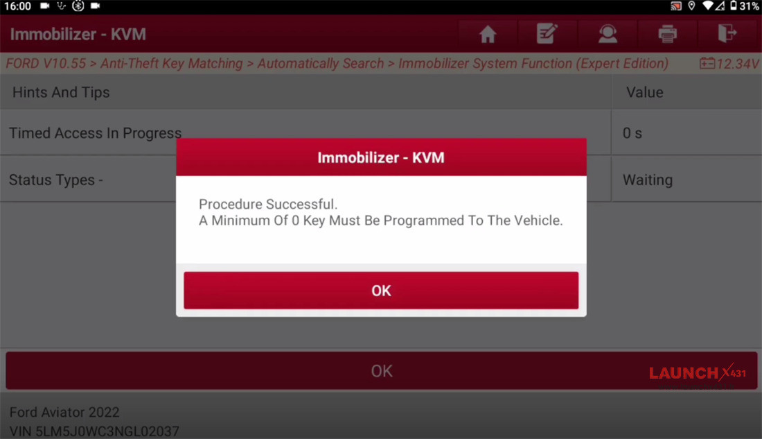 launch x431 immo plus program ford edge 8