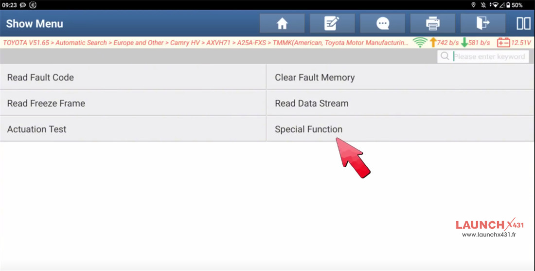 launch x431 reset camry hv learning value 7