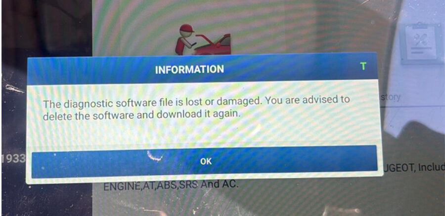 x431 pad vii diagnostic software file is lost solution 1